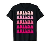 Ariana First Name Minimalist Design Camiseta gráfica económica, Hombre, Negro, L