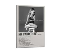 Ariana Grande My Everything - Póster de álbum - Decoración artística para sala de estar, 20 x 30 cm, estilo marco 2