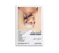 Ariana Grande - Póster de edulcorante con música de rapero firmado limitado para portada de álbum, lienzo, arte de pared, póster estético, música, aula, dormitorio, decoración de pared, arte de 30 x