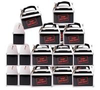 ArianQicult Top Secret Spy Party Favor Boxes - 24 cajas de regalo de dulces de agente secreto, decoraciones de fiesta temática de espía de asesinato para niños, sala de escape, agente, eventos