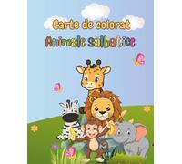 AriArt Kids - Carte de colorat: Animale sălbatice: Desene de colorat create cu drag pentru micii iubitori de animale | Dezvoltă imaginația, ... (AriArt Kids - Colecția de cărți de colorat)