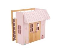 ARIAS-Cama-casita de Madera de la colección Nature. Incluye Juego de 3 Perchas. Medidas: 50x39x50 CM. Juguete Niños +3 años (ARI21589)