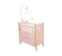 ARIAS-Cuna de la colección Nature. Incluye Armario y un Bonito carrusel. Medidas:50,50x27x54 CM. Juguete Niños +3 años (ARI21586)