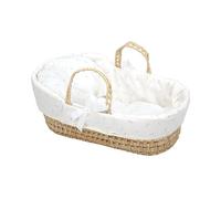 ARIAS - Elegance Canastilla de Mimbre con 2 Asas, Incluye Cubremanta y Cojín para Bebé Realista Reborn, Accesorio para Muñecas Bebé, Juguete para Niños y Niñas +3 años (ARI06098)