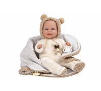MUÑECA Elegance 35 CM BABYTO Marron con Manta (60828)