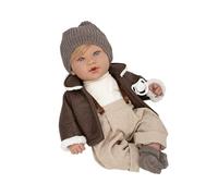Arias MUÑECA Elegance 45 CM IRIA Marron C/Mecanismo 14 Sonidos (MAGNETICO Y Try ME)