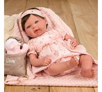 Arias Muñeca Reborn Esther 45cm Muñeco Recién Nacido Realista En Caja