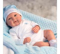 Arias Reborn 45 cm Mies Azul con Manta