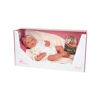 ARIAS - Muñeca Reborn Naroa de 45 cm con Manta y Muñequito, Bebé Realista con Ropita, Chupete y Chupetero, Extremidades de Vinyl y Cuerpo Blando, Juguete para Niños y Niñas +3 años (ARI98088)