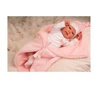 Arias Reborn 45 cm Mies Rosa con Manta