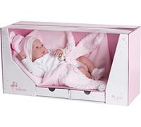 Arias Reborn 45 cm Mies Rosa con Manta