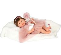 Arias-Reborn 38 cm PRINCESS.Bebé realista de vinyl con ropa rosa, capa, varita y manta.Incluye pañal,libro de familia y certificado de autenticidad.Peso de un Bebé Real.Juguete Niños +3 años(ARI98194)