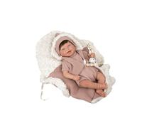 ARIAS Reborn 45 CM GIMENA C/Saco PORTABEBE C/Pelo