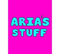 Aria's Stuff: Personalized Notebook For Aria, Gift Ideas For Aria, College Rolled Composition Notebook, 110 Sheets, Notebook Gift