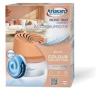 Ariasana Aero 360° Compact Pesca Colour Collection - Absorbe la humedad y 1 pastilla de recarga de 450 g - Absorbe la humedad para la circulación del aire - Deshumidificador para casa contra la