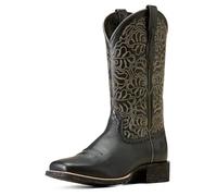 ARIAT Bota vaquera Round Up Remuda para mujer, Black Deertan, 39 EU