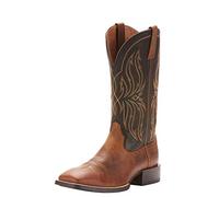 Ariat Botas deportivas Rustler Western para hombre, Marrón bruto/Tack Room Black, 41 EU