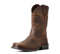 ARIAT Botas Rambler Patriot Western para hombre, color marrón envejecido, Marrón desteñido, 8 Wide