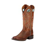 ARIAT Botas vaqueras redondas Ryder Western para mujer, marrón (Sassy Brown), 38.5 EU