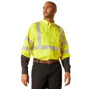 Ariat Camisa de trabajo FR Hi-Vis para hombre, Amarillo alta visibilidad, 4X-Large