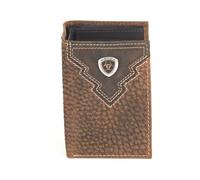 ARIAT Cartera con escudo de triple capa, color marrón Rowdy, Marrón (Brown Rowdy), Talla única, Western