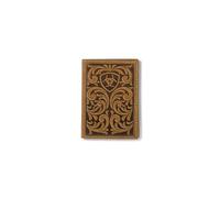 ARIAT Cartera con relieve de desplazamiento triple, color marrón medio, Marrón medio, Classic