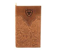 ARIAT CARTERA RODEO FLORAL EN relieve marrón, Monedero Marrón