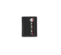 ARIAT CARTERA TRIFOLD BANDERA MÉXICO COLORES NEGRO