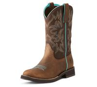 Ariat Delilah Bota Western con Punta Redonda, Botas Vaqueras Mujer, Marrón, 38.5 EU