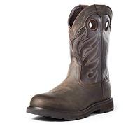 ARIAT Groundwork Waterproof Work Boot, Botas Vaqueras Hombre, Marrón Oscuro, 46 EU Ancho