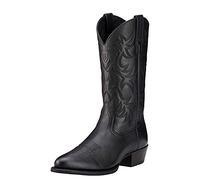 Ariat Men's Heritage Western R Toe Cowboy Boot, Black Deer Tan, 10 D US