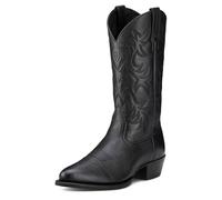 ARIAT Heritage R Toe Western Boot, Botas Vaqueras Hombre, Negro (Black Deertan), 43 EU