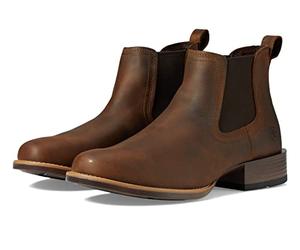 Ariat Men's Booker Ultra Round Toe Western Boot, Distressed Brown, 8 Wide