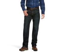 Ariat Men's M5 REBAR Slim Straight Cut Stretch Jean, Blackstone, 35x32