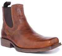 ARIAT Midtown Rambler Punta Cuadrada Chelsea Botas Hombre En Marrón UK 7-13