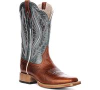 Ariat Prime Tiempo Moderno Media Caña sin Cierres Mujer Botas En Azul Marrón