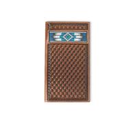 ARIAT Rodeo Southwest - Cartera con incrustaciones, color marrón