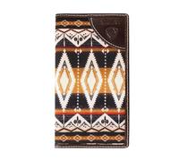 ARIAT Rodeo Southwest - Cartera de tela, color marrón, Marrón