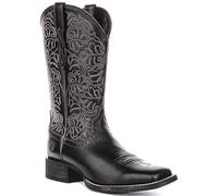 Ariat Round Up Remuda Botas Vaqueras Anchas Ajuste Tipo Chelsea Negro