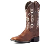 ARIAT Round Up Skyler-Botas para el Oeste, Vaqueras Mujer, Cañón Tan, 38 EU