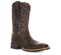 Ariat Ryden Ultra Ancho Punta Cuadrada Occidental Media Caña Bota Hombre Marrón