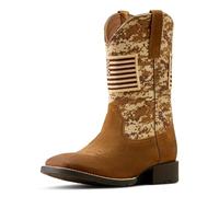 ARIAT Sport Patriot Western Boot, Botas Vaqueras Hombre, Gamuza Moca Antigua/Estampado de Camuflaje Arena, 42.5 EU