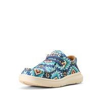 ARIAT Tenis casuales Serape Hilo para jóvenes, Azul Cortez, 9 Big Kid