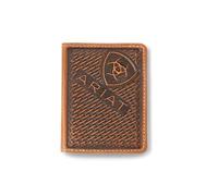 ARIAT Western Wallet A3556902 - Cartera plegable Tarjetero Monedero para hombre, color marrón, Talla única