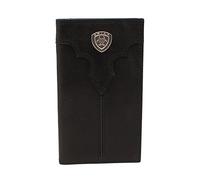 Ariat Western Wallet Mens Rodeo Center Bump Shield Black A3549701