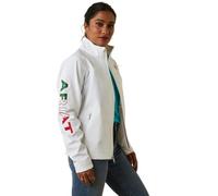 ARIAT Women's Classic Team Softshell Mexico Jacket, White, Large