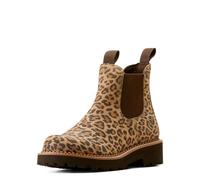 ARIAT Women's Fatbaby Twin Gore Western Boot, Chocolate/Cheetah, 11