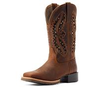 Ariat Womens Hybrid Rancher VentTek 360 Western Boot Distressed Tan 8 Wide