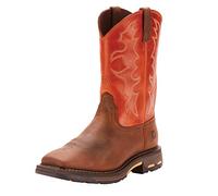 ARIAT Work Boot, Groundbreaker Punta Redonda para Hombre, de Seguridad, Pantorrilla Ancha, Botas de Trabajo, Marrón, 45.5 EU