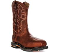 Ariat Workhog Toast - Botas Chelsea de trabajo con punta cuadrada ancha para hombre, Brown, 42 EU